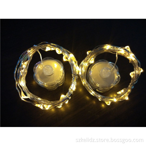 2017 Festival Mini Indoor Waterproof Battery Operated Silver Wire String Fairy Starry Light For Bottle Decoration